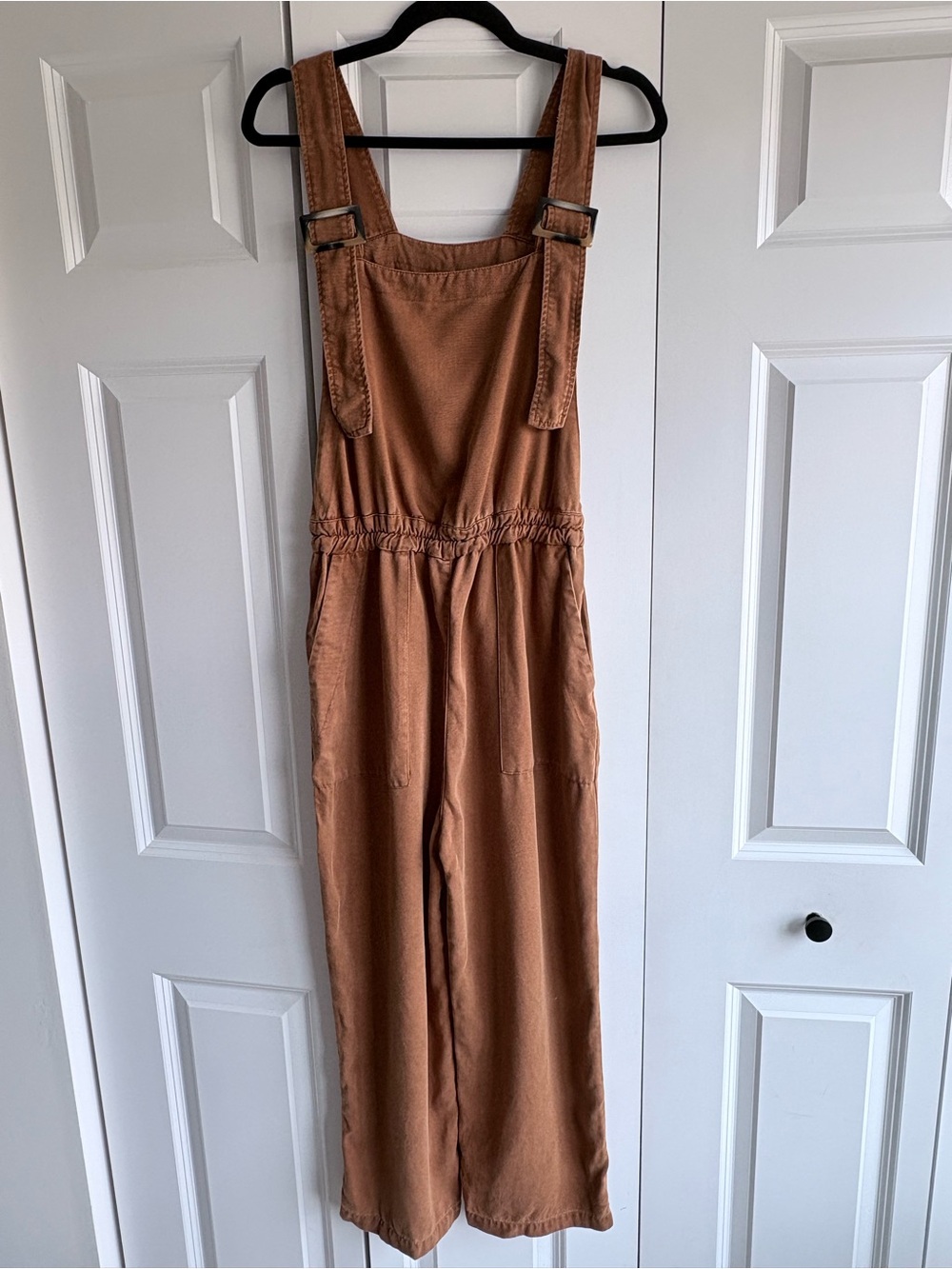 Zara Rust Brown Overalls Jumpsuit